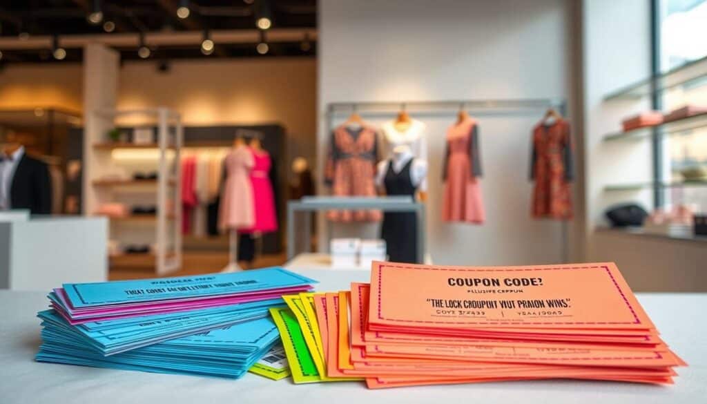 A well-lit composition showcasing vibrant Shein promo codes. In the foreground, an array of colorful coupon codes, stacked neatly and presented against a soft, uniform background. The middle ground features a chic, minimalist product display, hinting at the discounted fashion items available. The background subtly suggests a modern, sophisticated retail environment, conveying the idea of exclusive savings opportunities. The overall mood is one of excitement and anticipation, inviting the viewer to unlock their Shein wardrobe wins through strategic coupon usage. A well-lit composition showcasing vibrant Shein promo codes. In the foreground, an array of colorful coupon codes, stacked neatly and presented against a soft, uniform background. The middle ground features a chic, minimalist product display, hinting at the discounted fashion items available. The background subtly suggests a modern, sophisticated retail environment, conveying the idea of exclusive savings opportunities. The overall mood is one of excitement and anticipation, inviting the viewer to unlock their Shein wardrobe wins through strategic coupon usage.